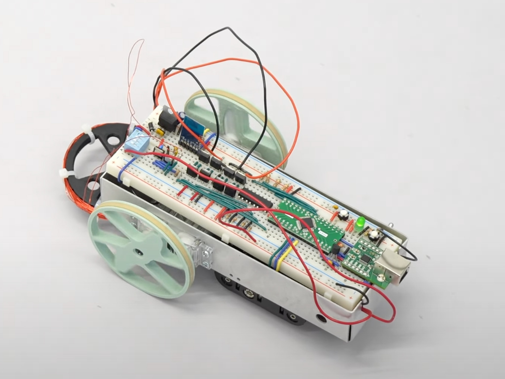Metal-detecting RC car
